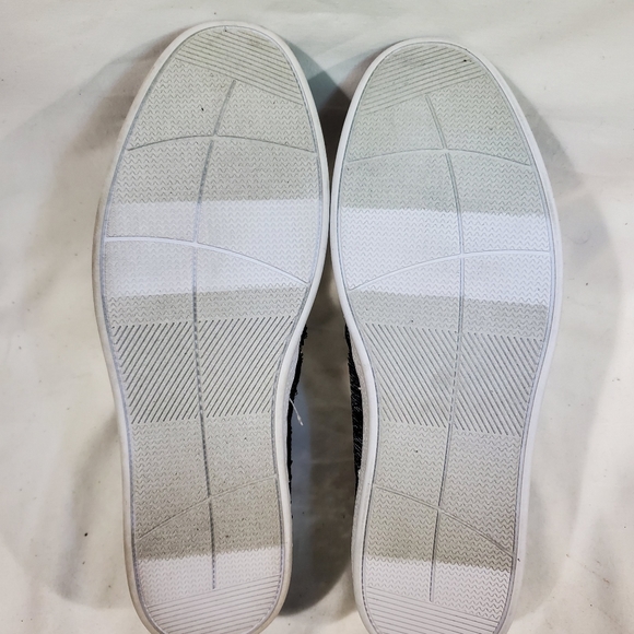 Men's Silver Flash Sequin Slip On Casual Sneakers - Picture 6 of 7